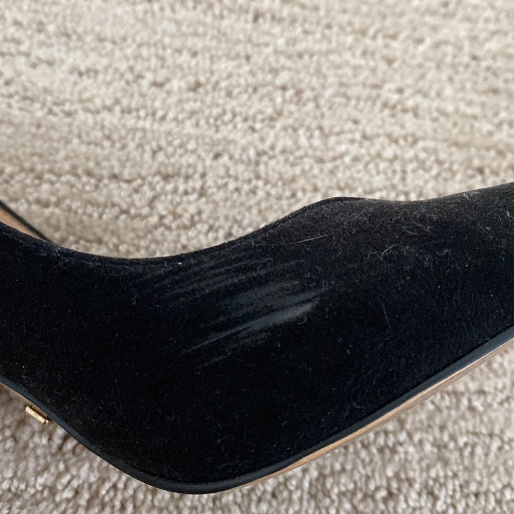 black suede heels // size 37 - Picture 5 of 5